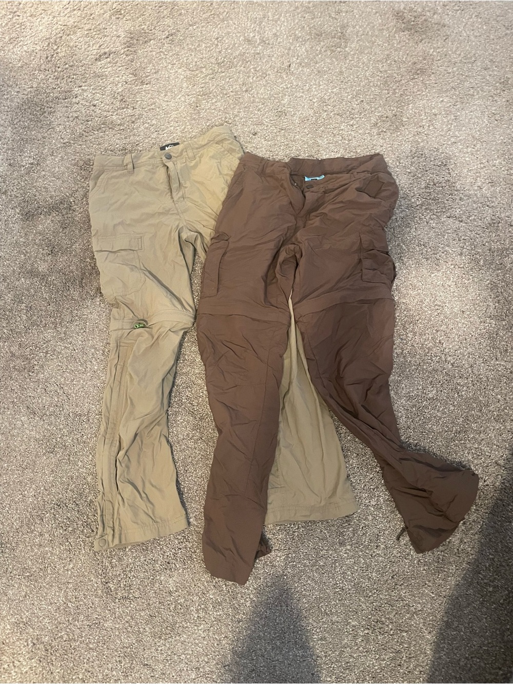 REI Kids Convertible Cargo Pants - Tan & Brown